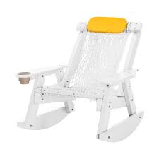 White Durawood Single Rope Rocker Nags Head Hammocks