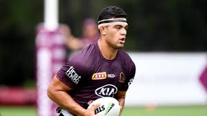 Great step to banish the fullback into the air. Nrl 2020 David Fifita Brisbane Broncos Sam Burgess Meets Teenager Superstar South Sydney Rabbitohs Fox Sports