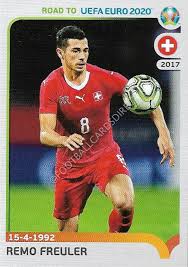 Remo freuler gets a red card for a clumsy foul vs real madrid! 398 Remo Freuler Switzerland Road To Euro 2020 Sticker Football Cards Direct