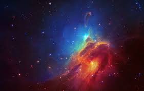 Red and blue colorful 3d image of a distant constellation. Wallpaper Colors Space Nebula Stars Cosmos Galaxy Images For Desktop Section Kosmos Download