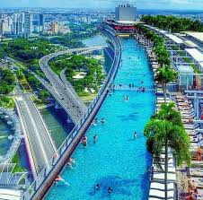 This Is A Pool On The 57th Floor Of Marina Bay Sands Casino Singapore Places To Travel Vacations To Go Places To Visit