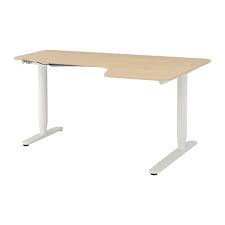 bekant hoekbureau rechts zit sta wit gelazuurd eikenfineer wit 160x110 cm ikea hoekbureau ikea spaanplaat