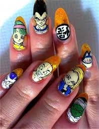 First of all the main character goku. Community 31 Images Of Gorgeously Geeky Nail Art Dragonball Z Geekynailsdesigns Best Nail Art Designs Simple Nail Art Designs Anime Nails