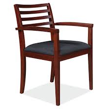 Slat Back Guest Chair With Arms And Wood Frame Officesource Furniture