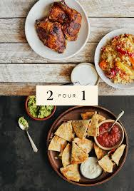 Poulet Roti Barbecue Couscous Aux Poivrons Confits Quesadillas Aux Haricots Noirs Aux Poivrons Confits Plat Principal Poulet Et Poulet Roti