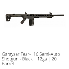Usedguns.com is a 2a community and marketplace where you can buy and sell used, new, and antique firearms and accessories. Garaysar Fear 116 Shotguns In Stock Gng Outfitters Llc Facebook