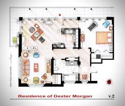 Birds Eye View Of A House Plan It Seemed As If People Wanted More Birds Eye Views Of Famous Tv Show Residences So Here They Are Rendered Floor Plan Apartment Floor Plans Floor Plans
