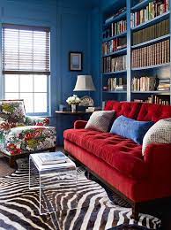 12 Fabulous Red Sofas For Your Living Room Red Couch Living Room Red Sofa Living Room Blue Rooms