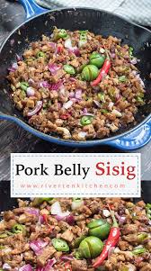 Easy Pork Belly Sisig Recipe Sisig Recipe Pork Belly Recipes Easy Filipino Recipes