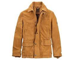 Men S Mount Lincoln Leather Barn Jacket Timberland Jacket Leather Jacket Men Men S Coats And Jackets