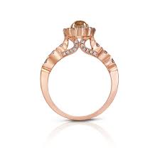 1.7ct round cut diamond engagement ring floral cluster halo 14k rose gold over. Crown Brilliant Ring Crown Of Light