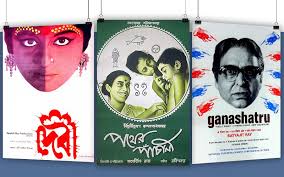 As almost all the movies of satyajit ray are famous, so you will get them in part. Posterphilia The Poster Designs Of Satyajit Ray