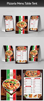 Pizzeria Menu Table Tent 2 Suitable For Any Restaurant And Fast Food Business Easy To Move Or Change If Requi Table Tents Pizzeria Menu Food Menu Template