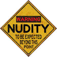 Warning Nudity Metal Sign FREE SHIPPING Vintage Style | eBay