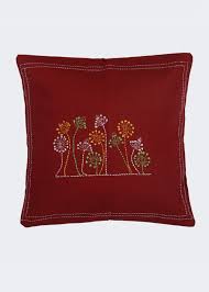 | 10 pc kantha throw pillow handmade indian cotton cushion cover ethnic decor. Get Maroon Floral Cotton Hand Kantha Cushion Cover At 575 Lbb Shop
