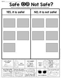 Summer Water Safety Sort First Grade Kindergarten Water Safety Lessons Water Safety Activities Teaching Safety