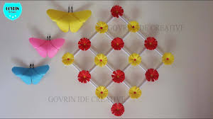 Beberapa pola yang bisa diikuti misalnya segitiga, hati, menara eiffel, bahkan inisial nama. Keren Cara Membuat Hiasan Dinding Bunga Dari Kertas Origami Diy Dekorasi Kamar Youtube