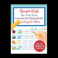 Teach handwriting with free cursive and manuscript printable worksheets. Learning Is Fun Smart Kids My Very First Cursive Writing Book Capital Letters