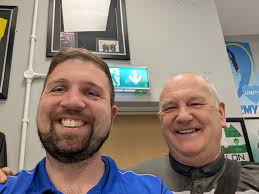 Great to catch up with Brian Hutchinson "Hutch" today to talk football and  mental health. He has kindly agreed to sponsor the footballs for the  legends match