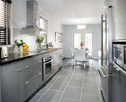 Grey Cabinets With Black Counters Wood Floors Countertops Color Appliance House Remodeling Modern Grey Kitchen Grey Kitchen Floor Grey Kitchen Designs