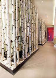 Birch Wood Walls That Make Spaces Feel Like Silent Forests Wooden Room Dividers Birch Tree Decor Room Divider Walls