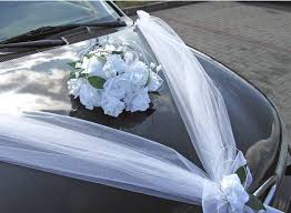 Image result for svatební  výzdoba auta
