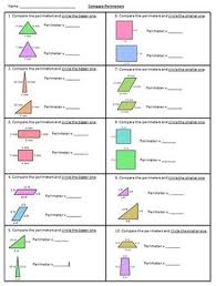 Compare Perimeters Of Two Polygons Find The Perimeter Math Standards Polygon