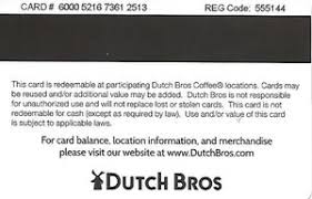 Looking to check the balance of your gift card? Gift Card Logo Dutch Bros Coffee United States Of America Dutch Bros Coffee Col Us Dutch 001