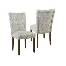 Dining chair, black chair, designer chair, upcycled chair, upholstered chair, scandinavian chair, parsons chair, designers guild. Set Of 2 Parsons Dining Chair Floral Gray Homepop Target