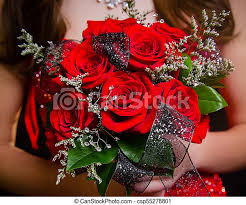Send flowers with proflowers, a google trusted store rated a in excellent service and reliable shipping. Prom Bouquet Red Roses Close Up Of Red Rose Prom Bouquet With Coordinating Ribbon Canstock