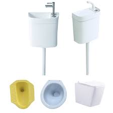 free hand toilet tank shower water