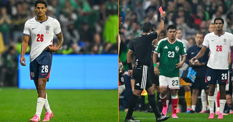 Inglaterra pidió que le borraran la roja a Quansah, pero la FIFA no le dio  el gusto: tendrá dos fechas de sanción