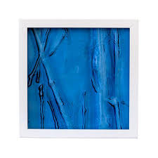 Art deco glass & vases. Blue Transmutation Decorative Glass Framed Wall Art The Sweet Home Make