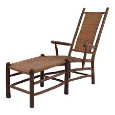 Lokatse home 3 pieces outdoor patio chaise lounge chair adjustable metal rattan reclining with cushions and side table for pool, deck or yard, 3pc set, dark gray. Rustic Old Hickory Rattan Chaise Lounge Chairish