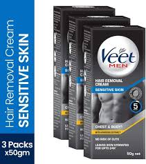 A fast, painless and efficient way to remove hair from large areas, and veet for men gel cream comes in a 200ml tube, complete with full instructions. Buy Veet Hair Removal Cream For Men Sensitive Skin Cream 150 Gm Set Of 3 Features Price Reviews Online In India Justdial