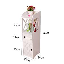 Aojezor small bathroom storage corner floor cabinet with doors and shelves Bathroom Cabinet 20x20x80cm Wood Corner Bathroom Storage Cupboard Toilet Tissue Storage Rack With Tissue Drawers Floor Organizer Cabinet Rack Bedroom Storage Shelf Walmart Canada