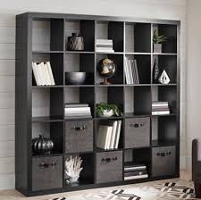 Wall Large 25 Cube Unit Bookcase Storage Display Stand Room Divider Black 71 Bookcase Storage Room Divider Shelves Cube Bookcase