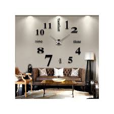 Wall clock fashion diy plastic metal acrylic stainless steel round indoor / outdoor (100cm x 100cm) $51.74. Generic Stick On Wall Clock Diy Large Modern Design Decal 3d Jumia Nigeria