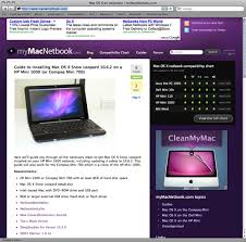 Mymacnetbook Launched Dedicated Mac Os X On Netbook Website
