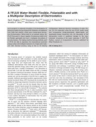 21 foreplay tips to please her in bed. A Fflux Water Model Flexible Polarizable And With A Multipolar Description Of Electrostatics