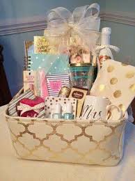 Engagement Or Bridal Shower Gift Basket Idea Engagement Gift Baskets Gifts Personalized Gift Baskets