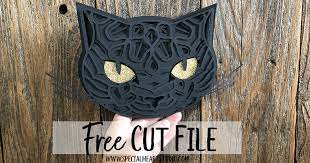 Download Layered Black Cat Mandala Free Halloween Cut File