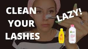 Maybelline is an absolute classic, launched in only use mascaras and cleansers specifically formulated to be safe for eyelash extensions. How To Clean Eyelash Extensions With Micellar Water Easy Youtube
