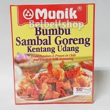 Masakan sambal goreng kentang pas untuk semua keperluan. Jual Munik Bumbu Sambal Goreng Kentang Udang Bumbu Instan 140gr Jakarta Selatan Belbellshop Tokopedia
