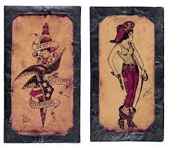 Tattoo book designs small pattern professional tattoo flash magazine manuscript sketch body books flash a4 size. Vintage Tattoo Flash 100 Years Of Traditional Tattoos From The Collection Of Jonathan Shaw By Jonathan Shaw 9781576877692 Booktopia