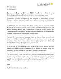They often drive change management or business improvement initiatives within the organisation. Schonecbeck Appointment Commerzbank Commerzbank Ag