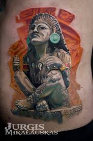 Another interesting thing about aztec tattoo is aztec knife that according to the belief was used to cut out the heart of the man thus giving sacrifice to the god of the sun. Aztec Tattoos Tattooimages Biz