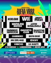 El Festival Buena Vibra confirmó su regreso y ya tiene fecha: el encuentro  será el 21 de febrero en Ciudad Universitaria, en Buenos Aires. La grilla  completa fue anunciada y promete una