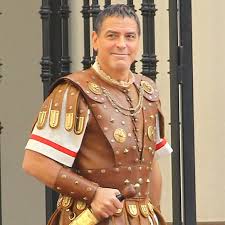 George Clooney On The Set Of Hail Caesar Pictures Popsugar Celebrity