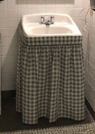 Bathroom sink ideas that can help bring color and decoration into your bathroom. Dorm Room Sink Skirts Ticking Sink Skirt Shabby Chic Etsy In 2020 Sink Skirt Bathroom Sink Skirt Modern Bathroom Sink